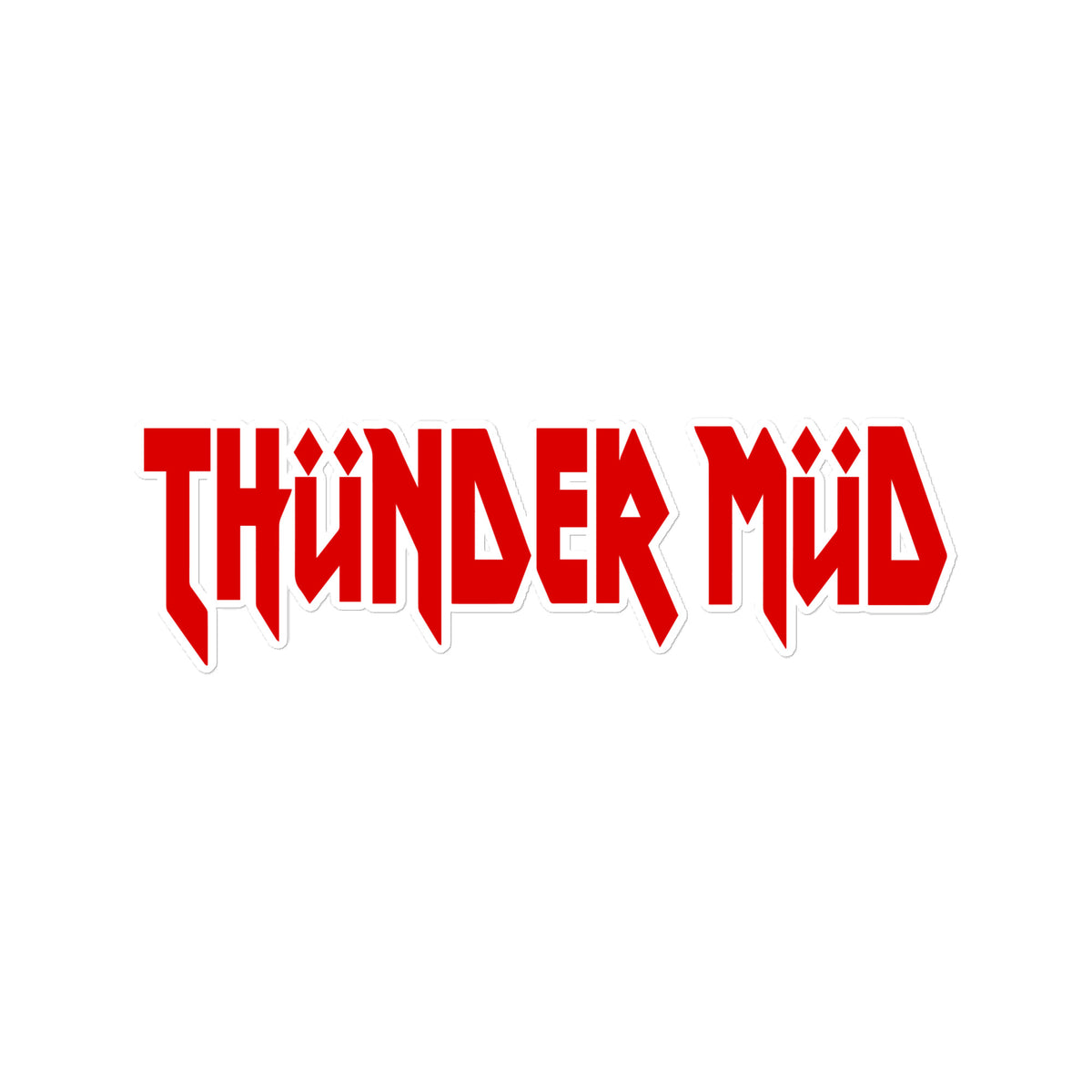 &quot;Thunder Mud Logo&quot; Sticker