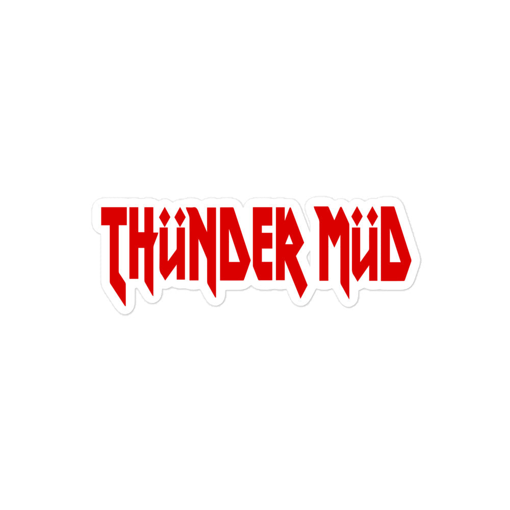 &quot;Thunder Mud Logo&quot; Sticker